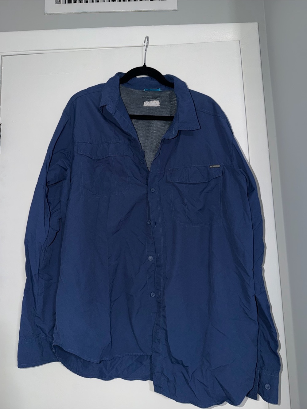 Men's Navy Lightweight Button-Up Jacket